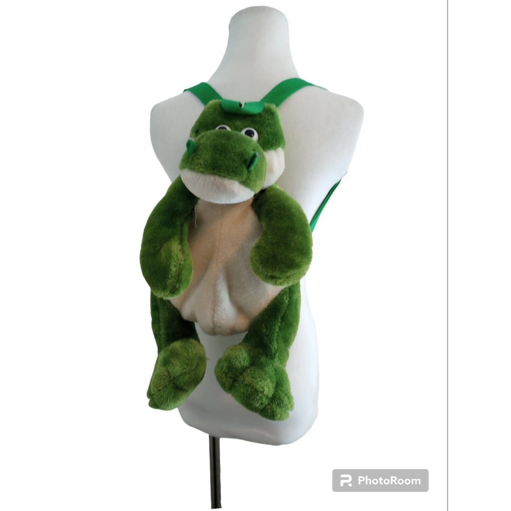 CalPlush Crocodile Alligator Back Pack Adjustable Strap Zippered‎ Compartment